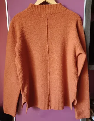 Jersey color teja cuello alto - Buen precio