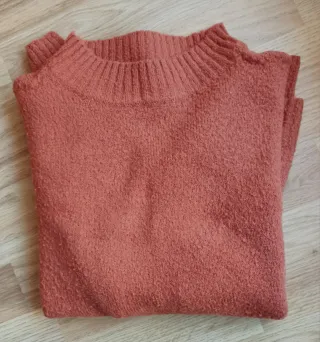 Jersey color teja cuello alto - Buen precio