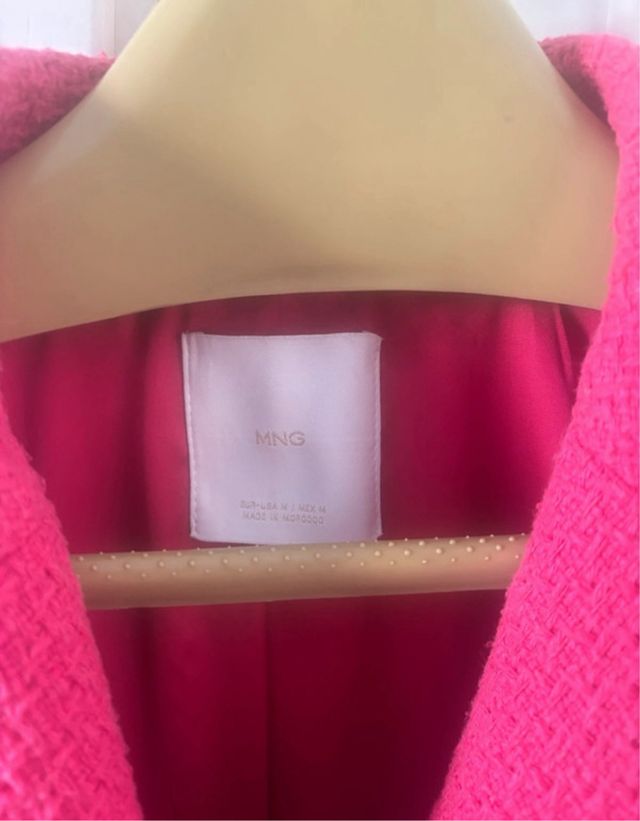 Americana Mango Rosa Tweed Flecos