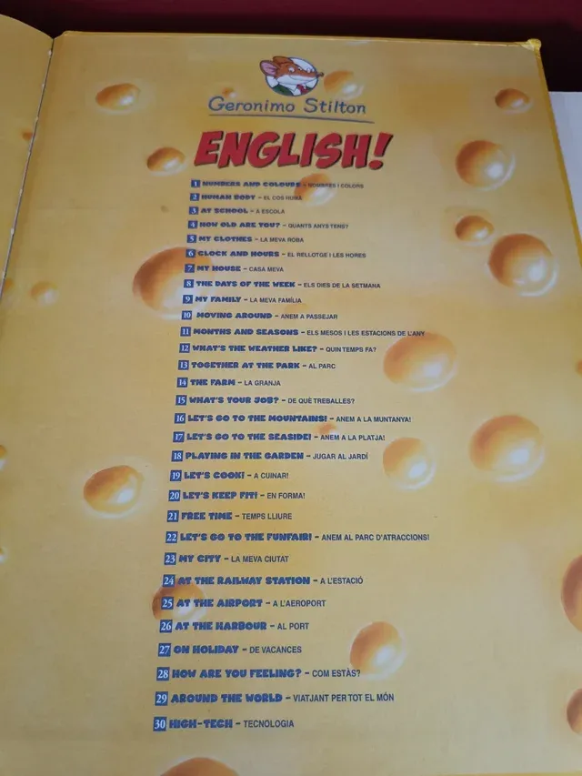 LIBROS + CDs INGLES GERONIMO STILTON