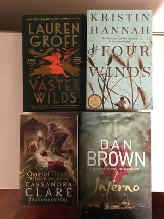 Lote de 4 novelas en inglés