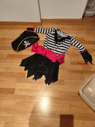 Disfraz chica pirata talla S