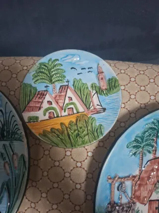 Set di 3 piatti decorativi Paesaggio valencia
