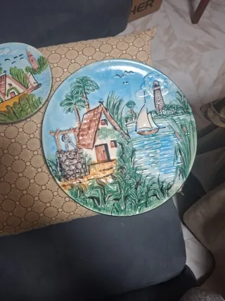 Set di 3 piatti decorativi Paesaggio valencia