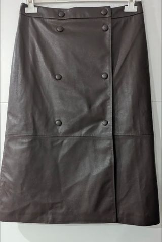 Faldas Sfera Basic Negra o Falda H&M marrón botone