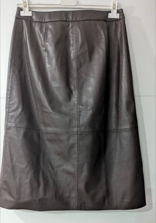 Faldas Sfera Basic Negra o Falda H&M marrón botone