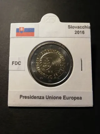 🇸🇰 2 Euro Comm Slovacchia 2016 Presidenza EU FDC