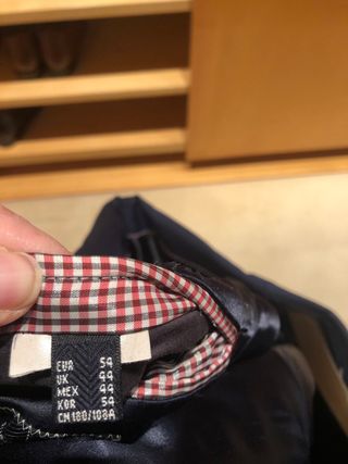 Americana de hombre azul marino