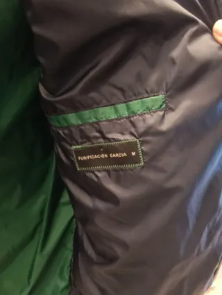 Chaqueta acolchada Purificación García azul