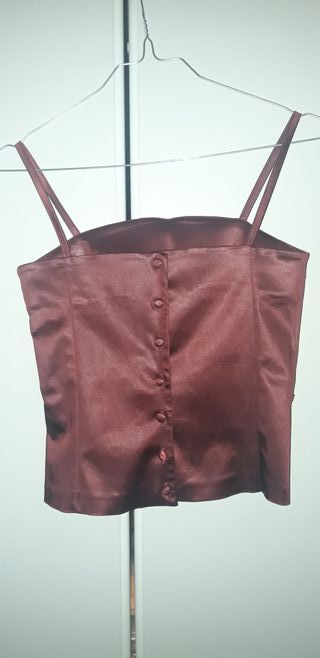 Corpetto e pantaloni eleganti, bordeaux, taglia S