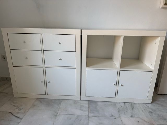estanterías blancas ( 4 muebles )