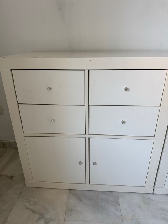 estanterías blancas ( 4 muebles )