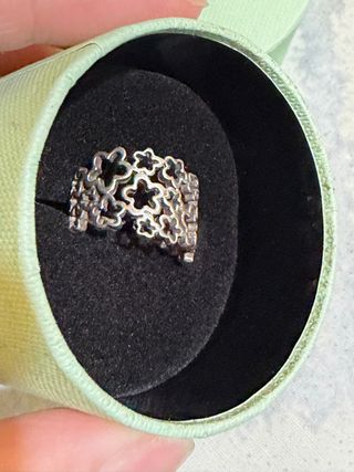 Anillo Tous Flores Plata