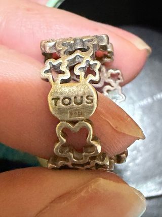 Anillo Tous Flores Plata