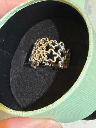 Anillo Tous Flores Plata