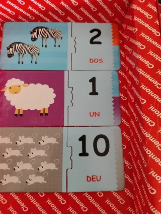 Puzzle Clementoni números y animales