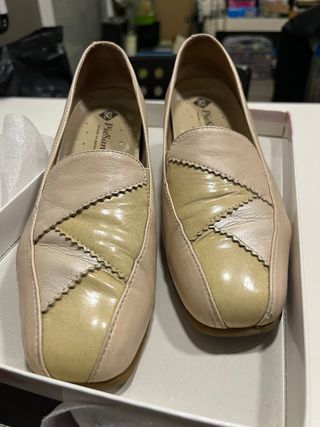 Zapatos Pie Santo Talla 35 Beige/Amarillo