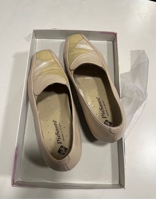 Zapatos Pie Santo Talla 35 Beige/Amarillo