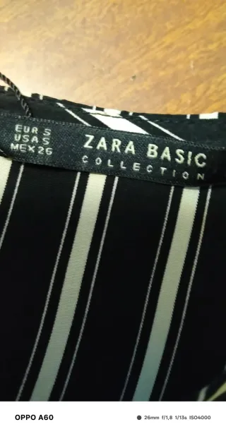 Vestito Zara donna elegante righe