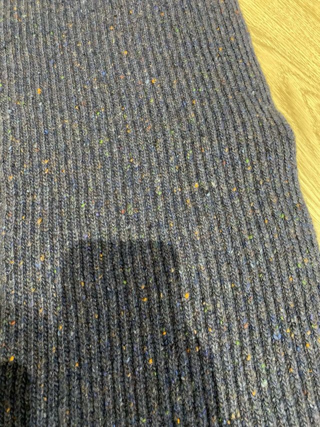 Bufanda North Sails azul con detalles dorados