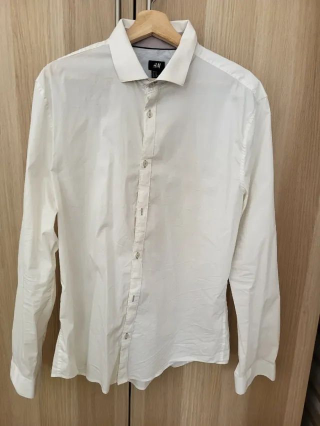 Camisa H&M Blanca Talla XL