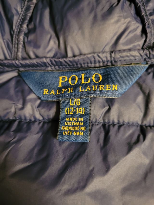 Chaleco Ralph Lauren acolchado niña/o 12 14 años