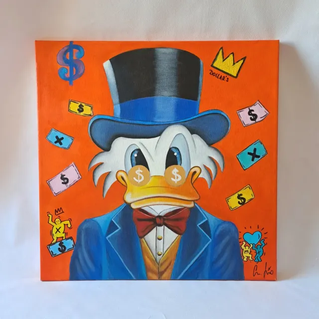 Cuadro Pop Art Tío Gilito Acrílico