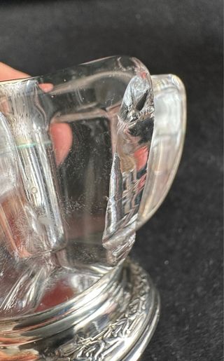 2 Portavelas Vintage con detalles en Plata