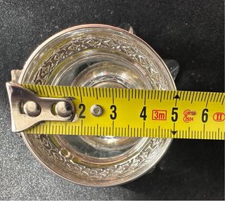 2 Portavelas Vintage con detalles en Plata