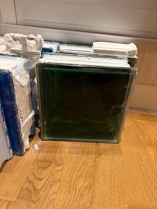 Ladrillos de cristal pavés de colores