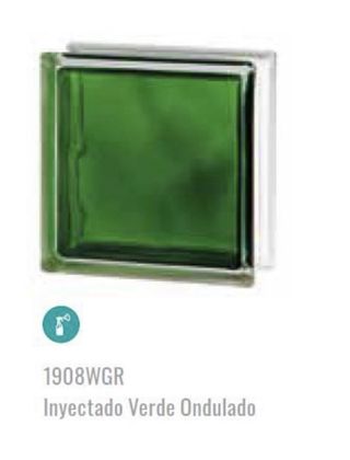 Ladrillos de cristal pavés de colores