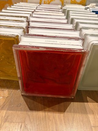 Ladrillos de cristal pavés de colores