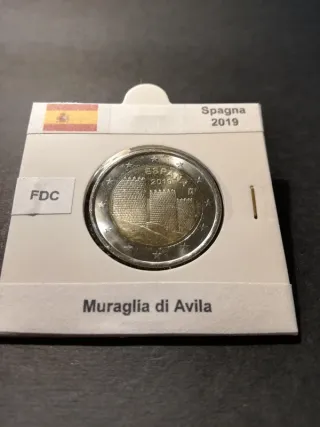 🇪🇸 2 Euro Commemorativi Spagna 2019 Avila FDC
