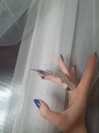 Anillo garra metal articulado unisex