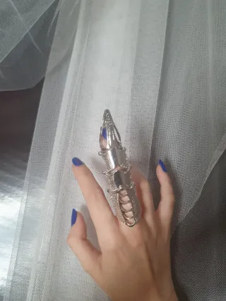 Anillo garra metal articulado unisex