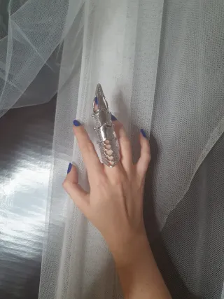 Anillo garra metal articulado unisex