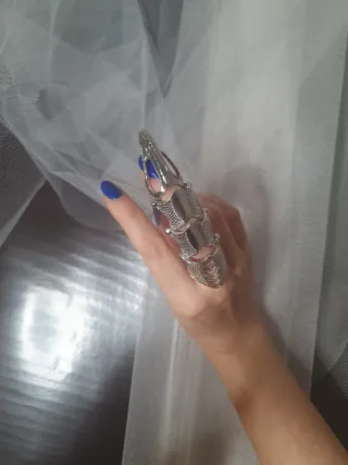 Anillo garra metal articulado unisex