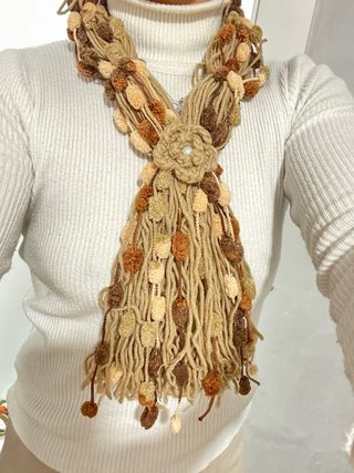 Bufanda artesanal hecha a mano