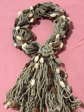 Bufanda artesanal hecha a mano