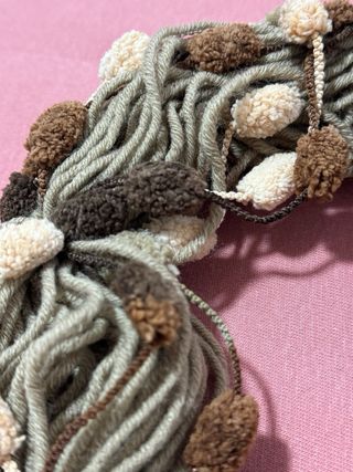 Bufanda artesanal hecha a mano