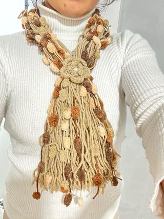 Bufanda artesanal hecha a mano