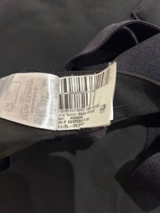 Pantalón de esquí negro con tirantes