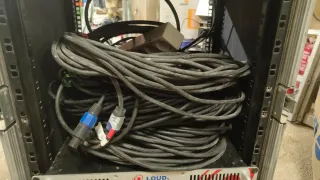 Equipo Sonido Pro Rack Mezclador Cables