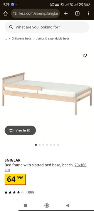 Estructura Cama Haya 70x160 cm