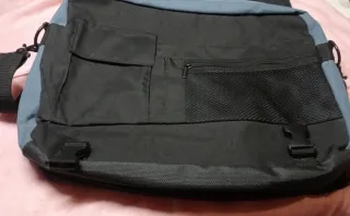 Bolso Delsey Negro y Naranja Multiusos