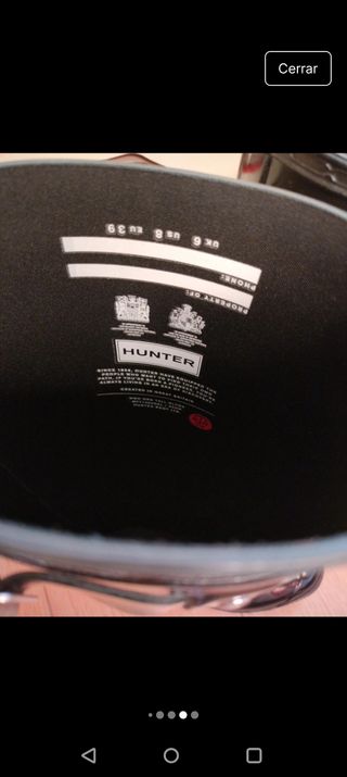 Botas Hunter Negras Talla 39