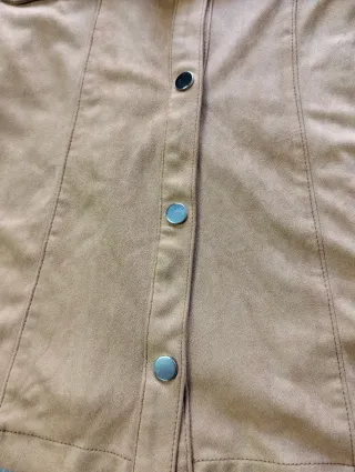 Vestido Bershka marrón cinturón S