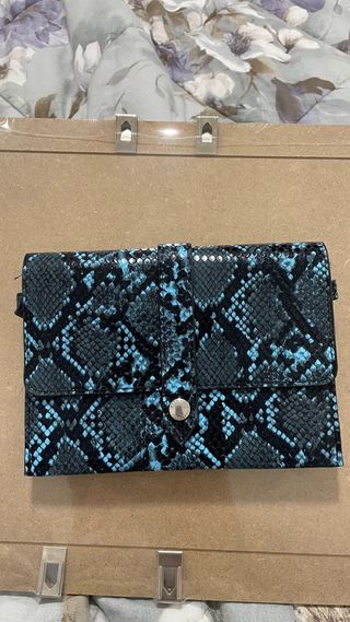 Carpisa Borsa Nuova Serpente Nero/Blu