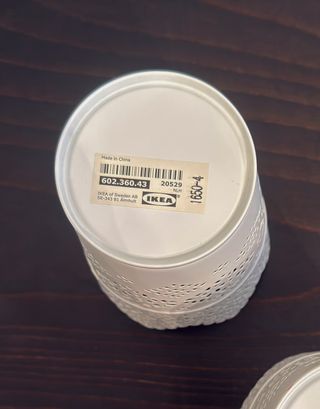 2 Portavasi Ikea SAMVERKA bianchi