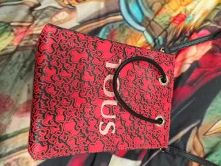 Bolsito Tous Rojo Negro Sin Uso